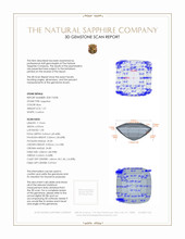 1.57 Ct. Sapphire from Ceylon (Sri Lanka) 3 D Scan Report