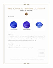 2.54 Ct. Color Change Sapphire from Ceylon (Sri Lanka) Appraisal