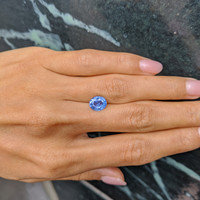 2.21 Ct. Blue Sapphire from Ceylon (Sri Lanka) Life Style