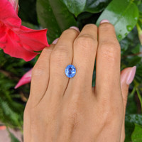 2.21 Ct. Blue Sapphire from Ceylon (Sri Lanka) Life Style
