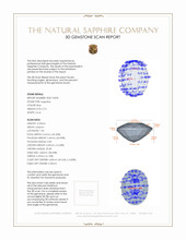0.72 Ct. Sapphire from Ceylon (Sri Lanka) 3 D Scan Report
