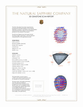 1.06 Ct. Blue Sapphire and Natural Diamond Antique Style Ring, 14K White Gold 3 D Scan Report