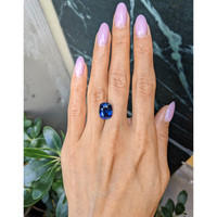 7.59 Ct. Blue Sapphire from West Africa Life Style