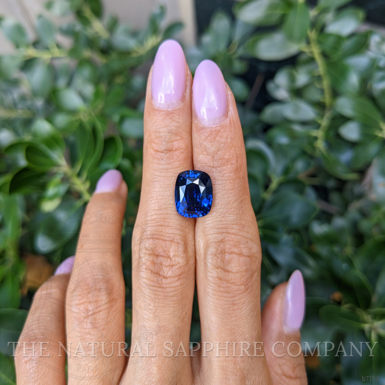 7.59 Ct. Blue Sapphire from West Africa