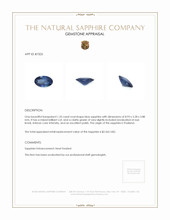 1.35 Ct. Sapphire from Thailand Appraisal