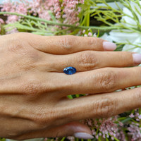1.35 Ct. Blue Sapphire from Thailand Life Style