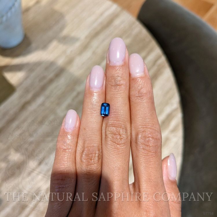 1.23 Ct. Blue Sapphire from Ceylon (Sri Lanka)