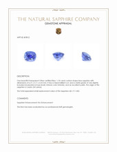 1.18 Ct. Blue Sapphire from Ceylon (Sri Lanka) Appraisal