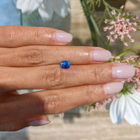 1.18 Ct. Blue Sapphire from Ceylon (Sri Lanka) Life Style
