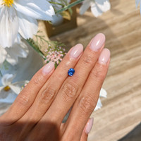 1.18 Ct. Blue Sapphire from Ceylon (Sri Lanka) Life Style