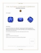 16.66 Ct. Blue Sapphire from Burma (Myanmar) Appraisal
