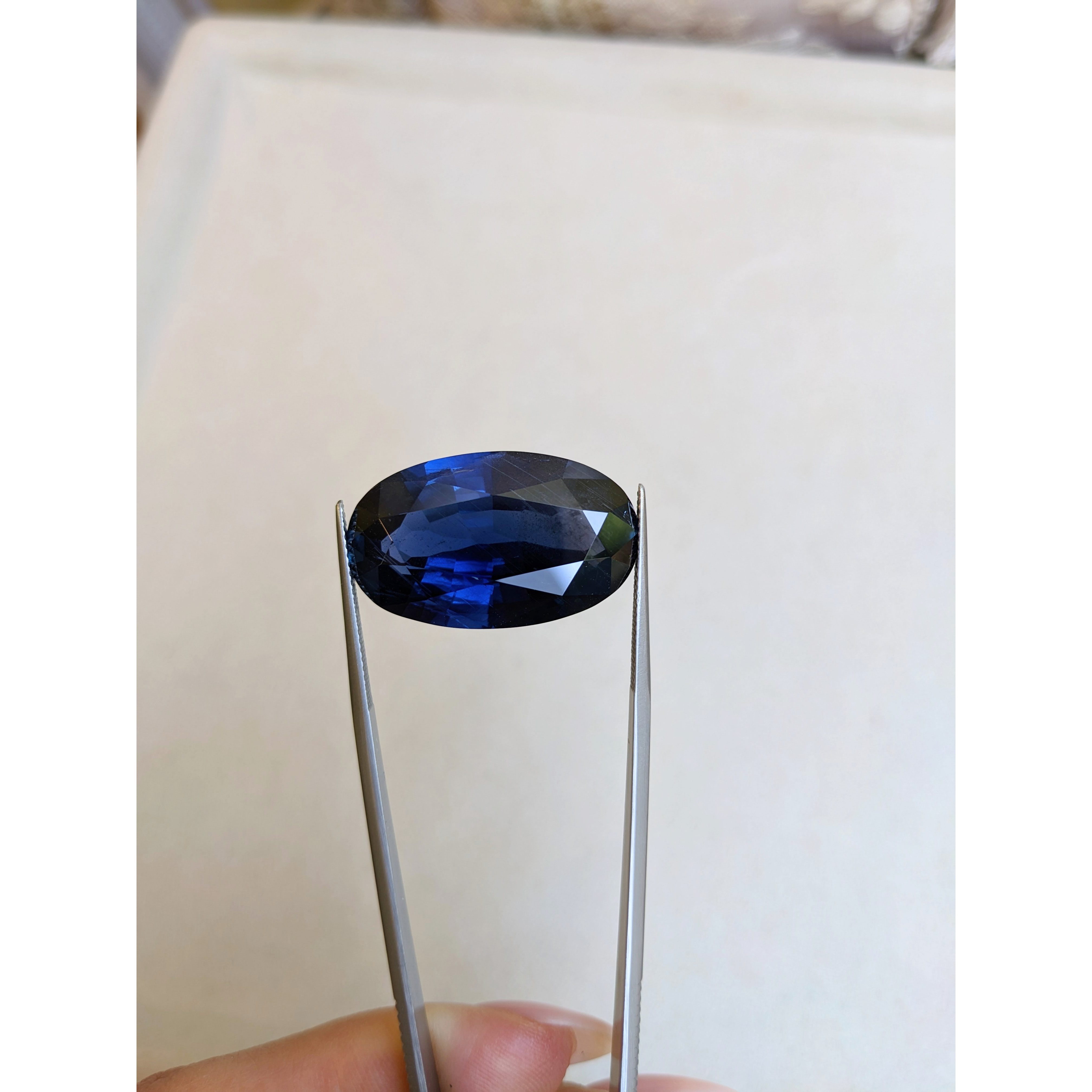 画材 Sapphire Genuine Coarse Loose Blue Sapphire - Oval 42.07 Ct. - #B8029 | The Natural
