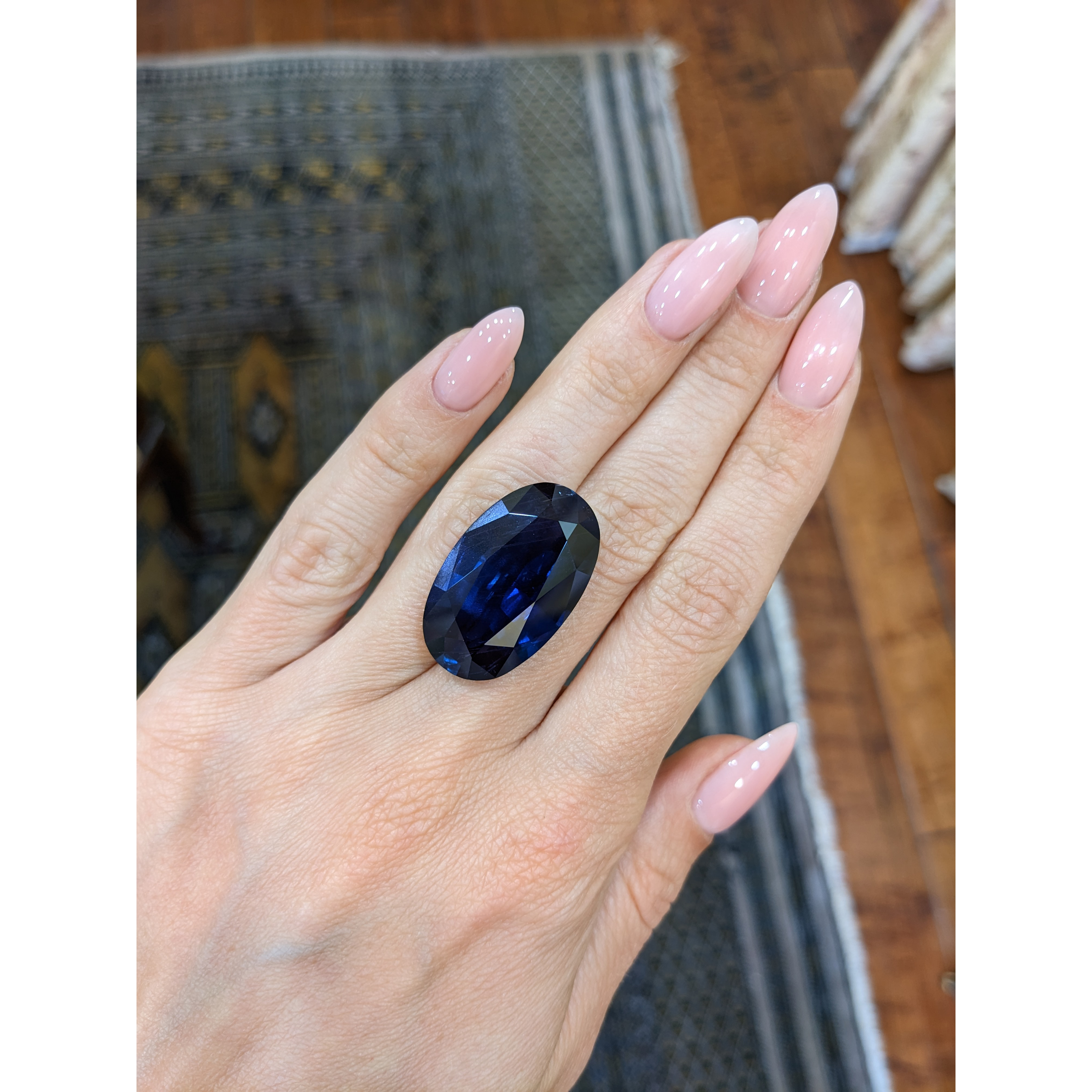 Loose Blue Sapphire - Oval 42.07 Ct. - #B8029 | The Natural