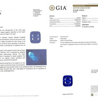 12.94 Ct. Blue Sapphire from Ceylon (Sri Lanka) Scan Report