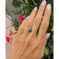 1.69 Ct. Greenish Blue Sapphire from Montana Life Style