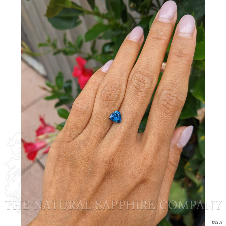 1.69 Ct. Greenish Blue Sapphire from Montana