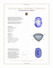 0.49 Ct. Blue Sapphire from Ceylon (Sri Lanka) 3 D Scan Report