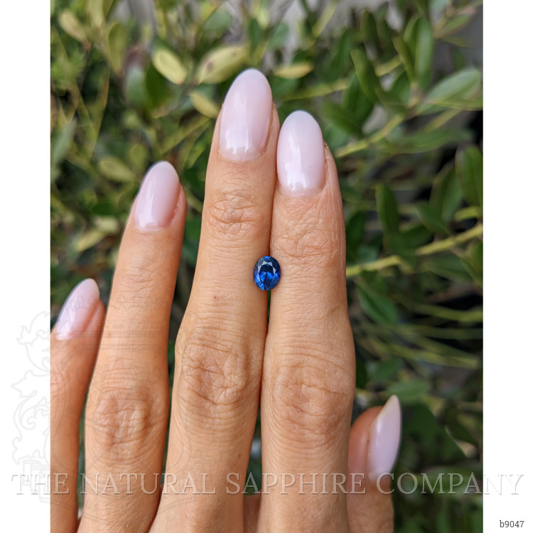 0.87 Ct. Blue Sapphire from Ceylon (Sri Lanka)