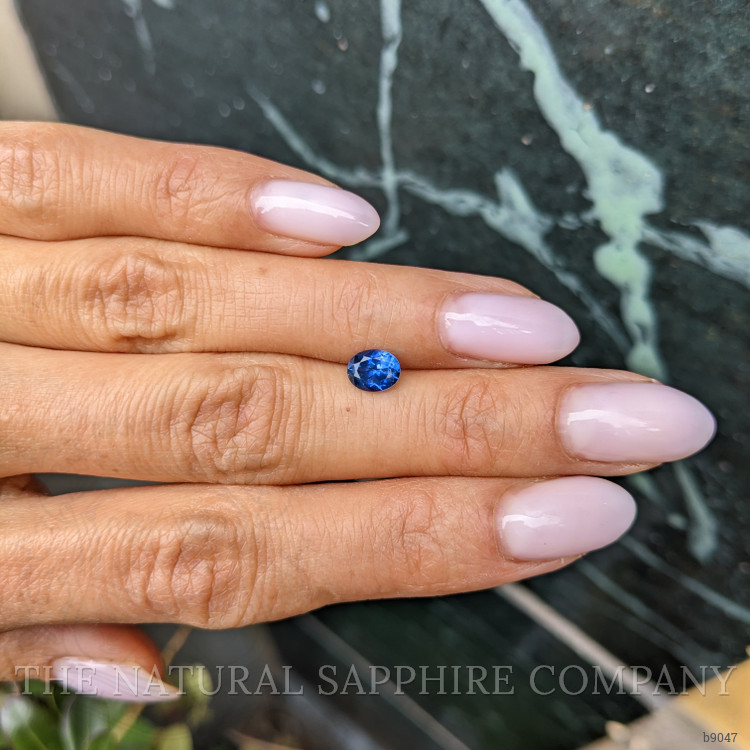 0.87 Ct. Blue Sapphire from Ceylon (Sri Lanka)