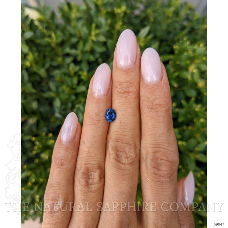 0.87 Ct. Blue Sapphire from Ceylon (Sri Lanka)