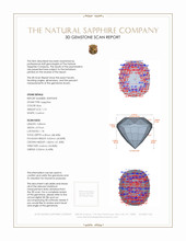 1.13 Ct. Blue Sapphire from Ceylon (Sri Lanka) 3 D Scan Report