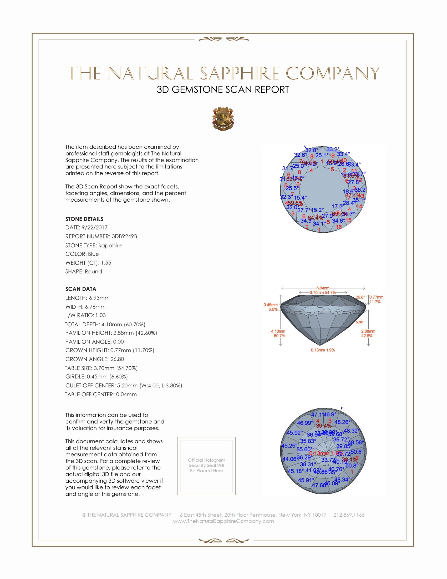 1.55 Ct. Greenish Blue Sapphire and Natural Diamond Pave Ring, 18K White Gold