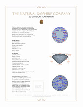 1.55 Ct. Greenish Blue Sapphire and Natural Diamond Pave Ring, 18K White Gold 3 D Scan Report