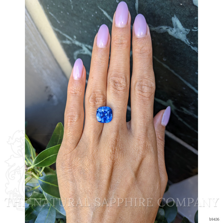 7.24 Ct. Blue Sapphire from Ceylon (Sri Lanka)