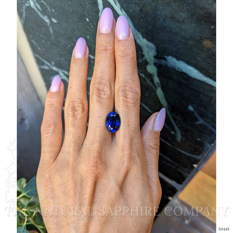 9.07 Ct. Blue Sapphire from Ceylon (Sri Lanka)