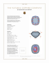 2.30 Ct. Sapphire from Ceylon (Sri Lanka) 3 D Scan Report
