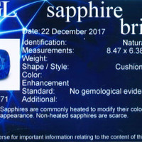 2.02 Ct. Sapphire from Ceylon (Sri Lanka) Scan Report