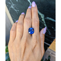 12.04 Ct. Blue Sapphire from Ceylon (Sri Lanka) Life Style