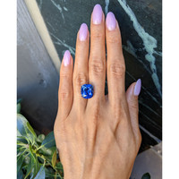 12.04 Ct. Blue Sapphire from Ceylon (Sri Lanka) Life Style