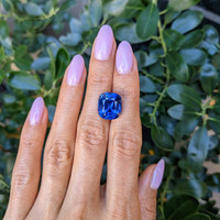 12.04 Ct. Blue Sapphire from Ceylon (Sri Lanka) Life Style