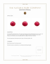 1.20 Ct. Ruby from Tanzania Appraisal