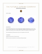 26.26 Ct. Blue Cabochon Sapphire from Ceylon (Sri Lanka) Appraisal