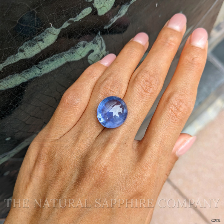 26.26 Ct. Blue Cabochon Sapphire from Ceylon (Sri Lanka)