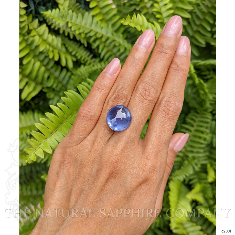 26.26 Ct. Blue Cabochon Sapphire from Ceylon (Sri Lanka)