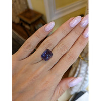 7.89 Ct. Purple Cabochon Sapphire from Ceylon (Sri Lanka) Life Style