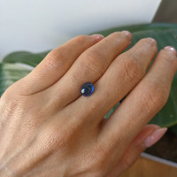 2.17 Ct. Blue Cabochon Sapphire from Ceylon (Sri Lanka) Life Style