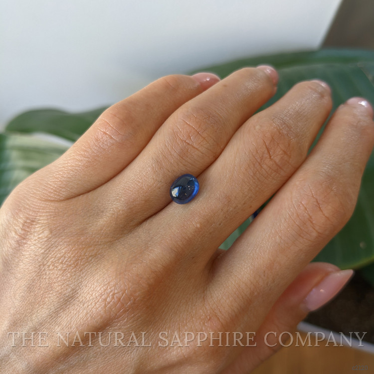 2.17 Ct. Blue Cabochon Sapphire from Ceylon (Sri Lanka)