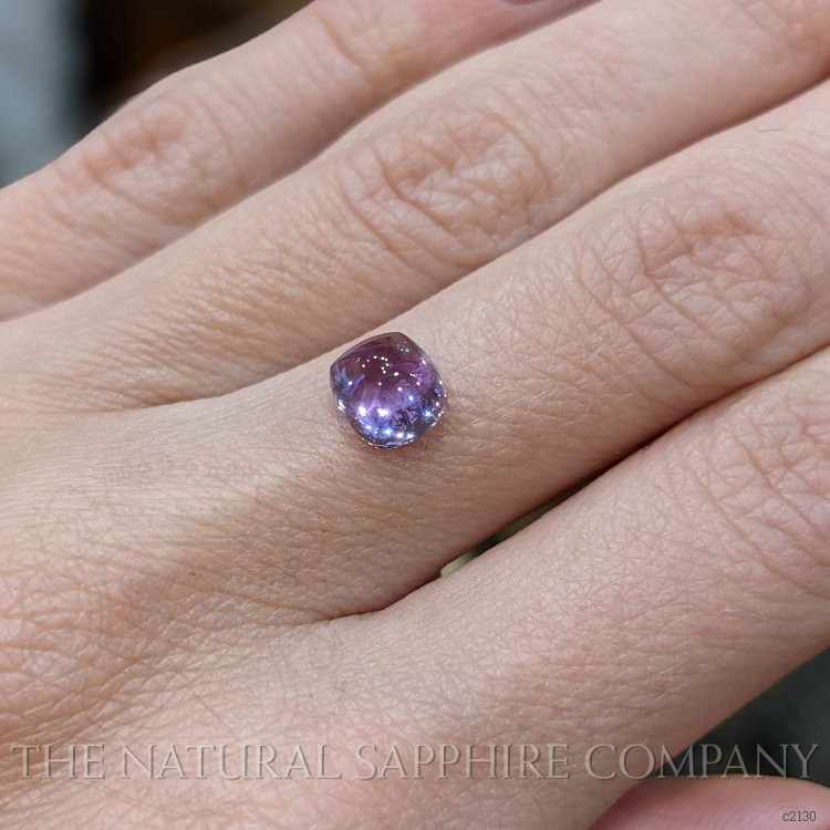 2.06 Ct. Violet Cabochon Sapphire from Ceylon (Sri Lanka)