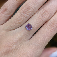 2.06 Ct. Violet Cabochon Sapphire from Ceylon (Sri Lanka) Life Style