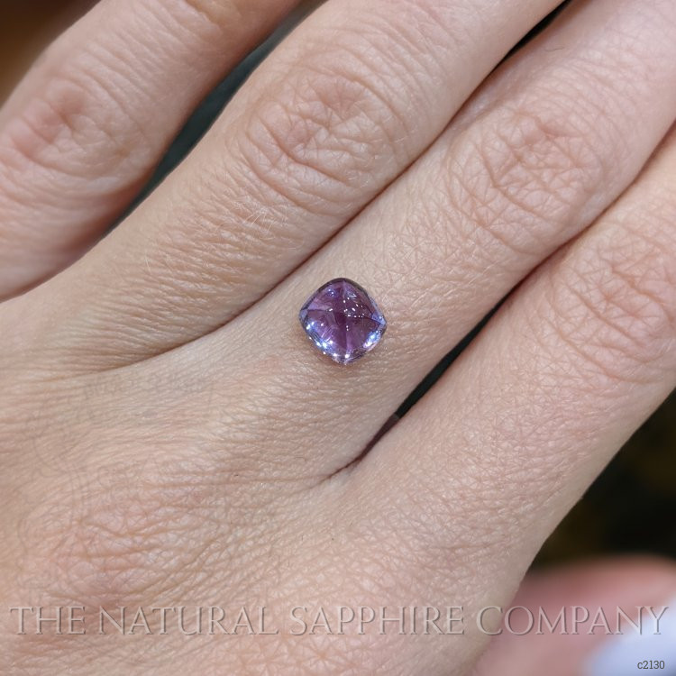 2.06 Ct. Violet Cabochon Sapphire from Ceylon (Sri Lanka)