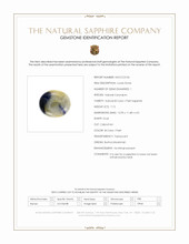 7.12 Ct. Bi Color / Parti Cabochon Sapphire from Burma (Myanmar) Scan Report