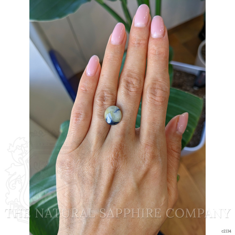 7.12 Ct. Bi Color Cabochon Sapphire from Burma (Myanmar)