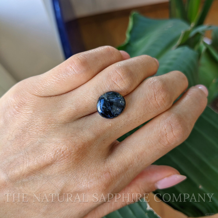 9.37 Ct. Bi Color Cabochon Sapphire from Burma (Myanmar)