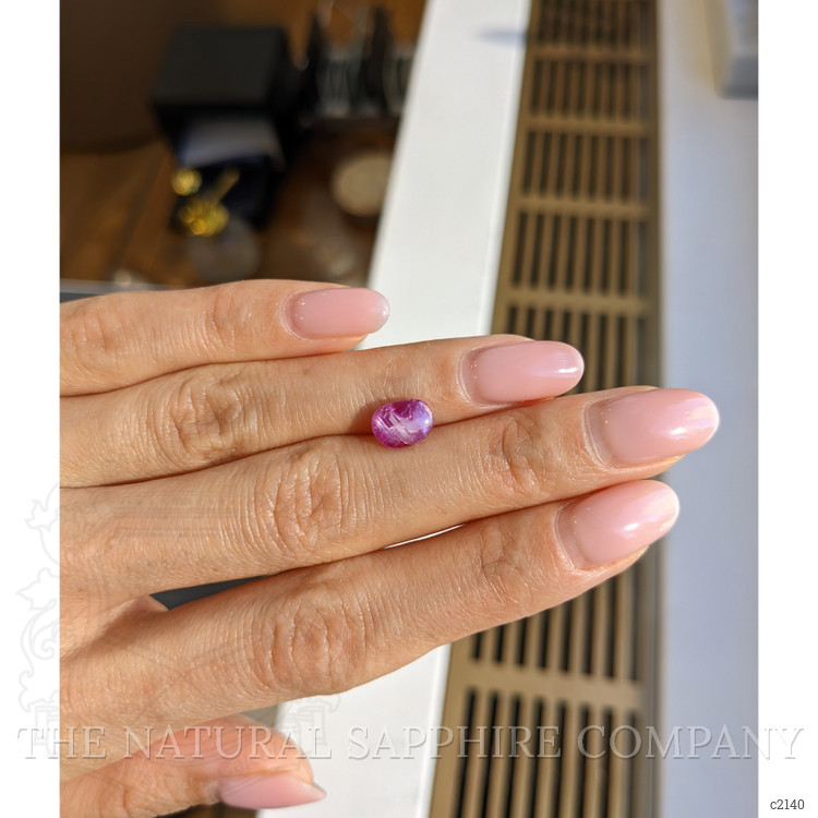 2.14 Ct. Pink Cabochon Sapphire from Burma (Myanmar)
