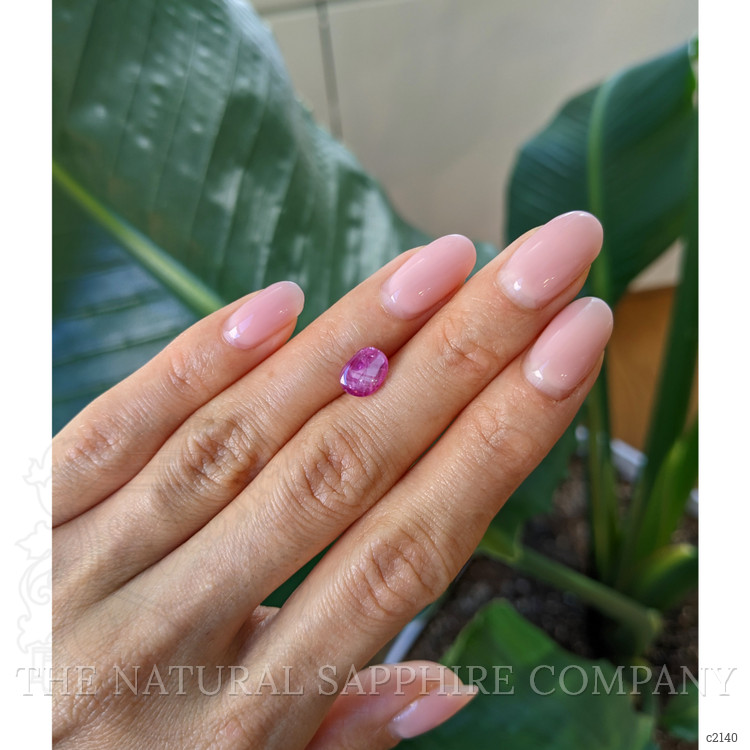 2.14 Ct. Pink Cabochon Sapphire from Burma (Myanmar)