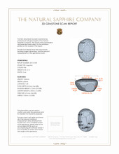 2.14 Ct. Pink Cabochon Sapphire from Burma (Myanmar) 3 D Scan Report